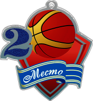 Акриловая медаль баскетбол 1, 2, 3 место 1771-008-002
