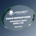 Награда из стекла с лазерной гравировкой 1697-095-ГР0