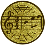 Эмблема музыка 1137-050-100