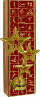 Награда из натурального дерева Звезды 2828-250-005