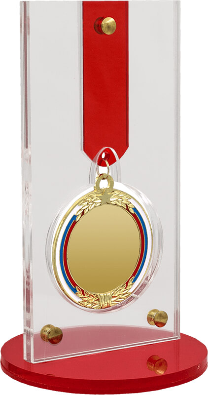Акриловая награда с медалью 70 мм 2823-210-002