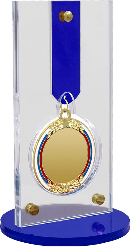 Акриловая награда с медалью 70 мм 2823-210-003