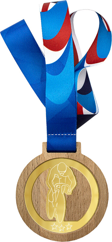 Медаль с лентой Велоспорт 3658-080-003