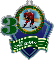 Акриловая медаль хоккей 1, 2, 3 место 1771-000-003