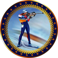 Акриловая эмблема Биатлон 1399-050-213