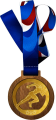 Медаль с лентой Легкая атлетика
