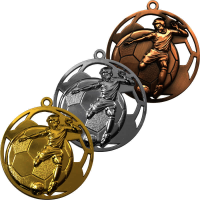 Комплект медалей футбол Бастен (3 медали) 3618-070-000