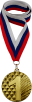 Медаль с лентой в индивидуальной упаковке 3000-001-003