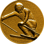 Эмблема лыжный спорт/горный 1109-050-101