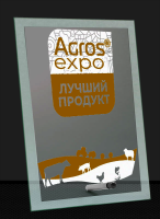 Награда из стекла с гравировкой и фольгой 1896-230-ГРФ