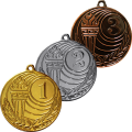 Комплект медалей Олимпийский огонь (3 медали)