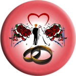 Акриловая эмблема Свадьба