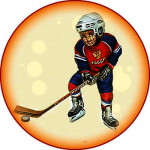Акриловая эмблема хоккей