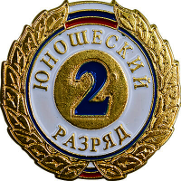 Значок "1,2,3-й юношеский разряд" 1066-001-102