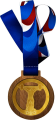 Медаль с лентой Тяжелая атлетика