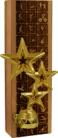 Награда из натурального дерева Звезды 2827-250-005