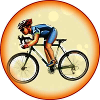 Акриловая эмблема велоспорт 1398-025-004