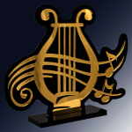 Акриловая награда Лира (Музыка) 2821-185-109