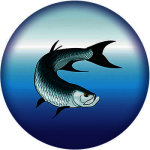 Акриловая эмблема рыбная ловля