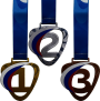Комплект медалей Зореслав 70мм (3 медали)