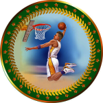 Акриловая эмблема Баскетбол