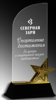Акриловая награда с лазерной гравировкой 1608-220-ГР1