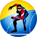 Акриловая эмблема конькобежный спорт