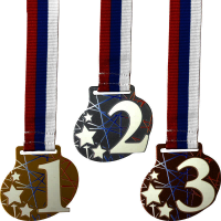Комплект медалей Фонтанка 55мм (3 медали) 3632-055-000