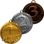 Комплект медалей Дану (3 медали)