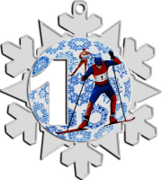 Акриловая медаль Лыжный спорт 1,2,3 место 1784-003-001