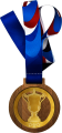 Медаль с лентой Кубок