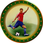 Акриловая эмблема Футбол 1399-050-311