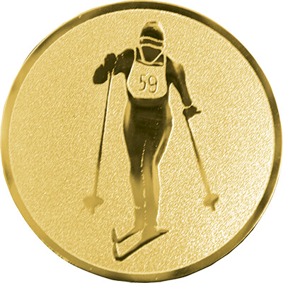 Медаль лыжник