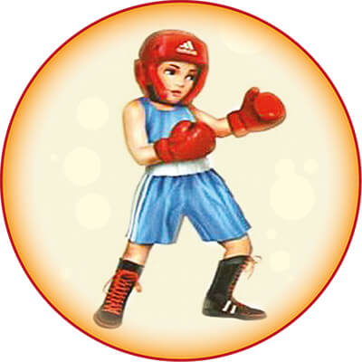 Акриловая эмблема бокс 1398-025-001