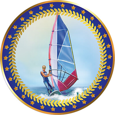 Акриловая эмблема Парус 1399-025-214