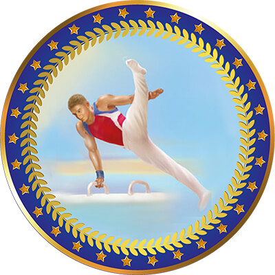 Акриловая эмблема Легкая атлетика 1399-025-215