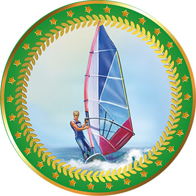 Акриловая эмблема Парус 1399-025-314