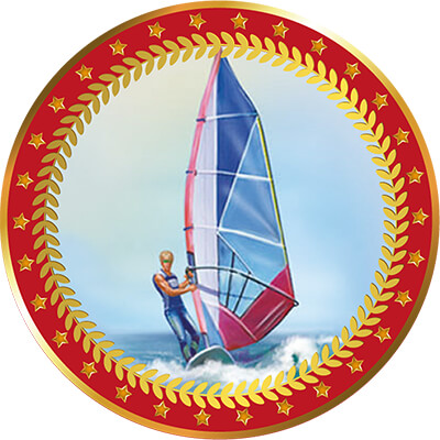 Акриловая эмблема Парус 1399-050-114
