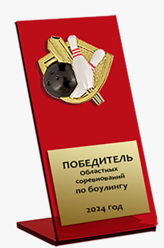 Акриловая награда Боулинг 1810-180-302