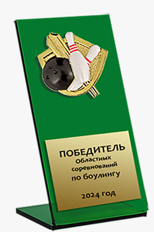 Акриловая награда Боулинг 1810-180-305