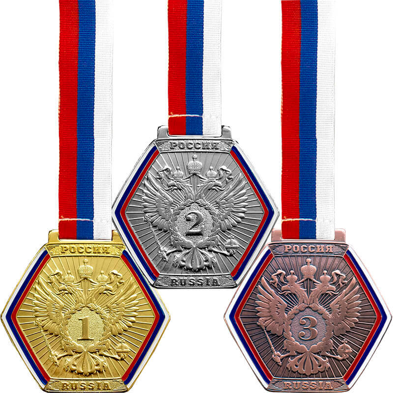Комплект медалей Ярополк 1,2,3 место 3693-080-000